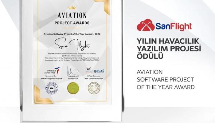 SanFlight Yılın Havacılık Yazılım Projesi Ödülü'nün Sahibi Oldu!